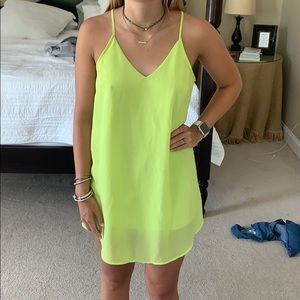 Lime green dress